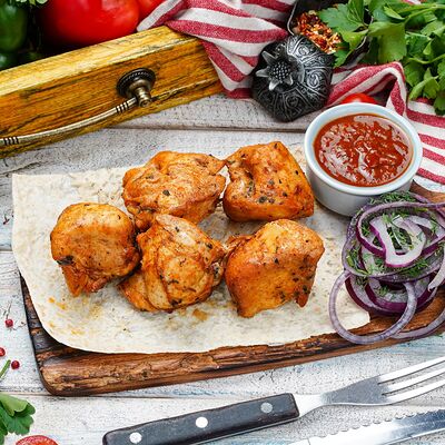 Шашлык из куриной грудки в Ананури по цене 520 ₽