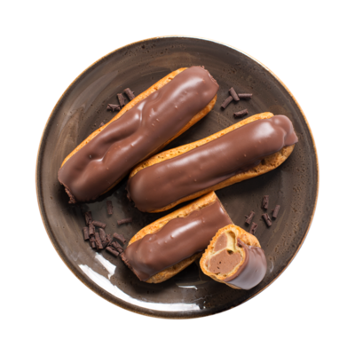 Пирожное Эклер с шоколадной начинкой от шеф-кондитера Ав в Азбука Вкуса Экспресс Меню по цене 129 ₽