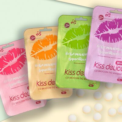 Набор фростиксов Kiss Delice 4 вкусав Золотой лайм по цене 429 ₽