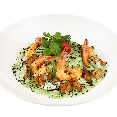 Тайский зеленый карри с креветками в Том Ям бар по цене 890 ₽