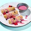 Блины с рикоттой и малиновым соусом в On time по цене 490