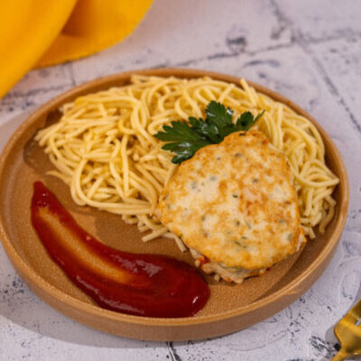 Оладьи куриные со спагеттив Пекарня Буханка по цене 309 ₽