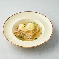 Куриный бульон с яйцом в Бульк