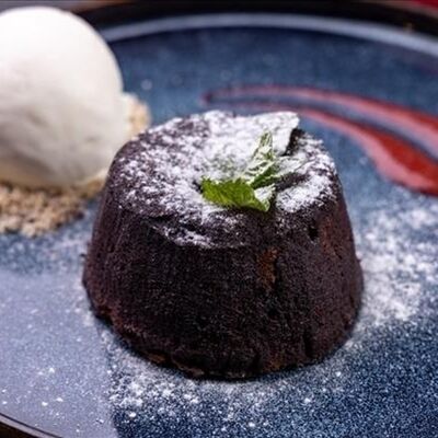 Шоколадный фондан в Dolce casa по цене 510 ₽