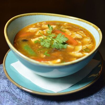 Кисло-острый суп со свининой и тофу в Go-Boo по цене 499 ₽