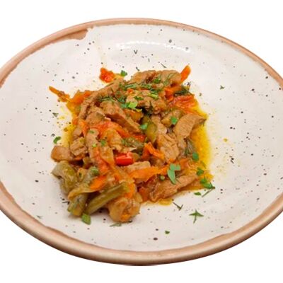 Соте из свинины с овощами в Легкий чек по цене 175 ₽