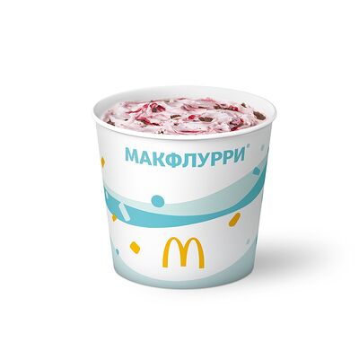 Макфлурри Де Люкс Клубнично-Шоколадное в Макдоналдс по цене 108 ₽