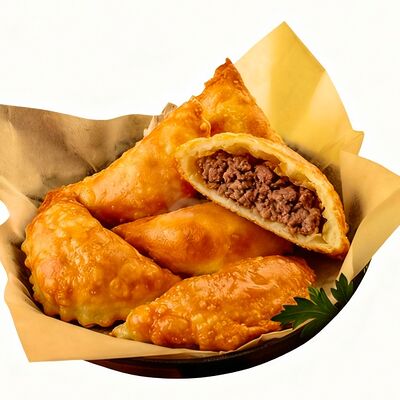 Мини-чебуреки с мраморной говядиной в Чебурекми по цене 250 ₽