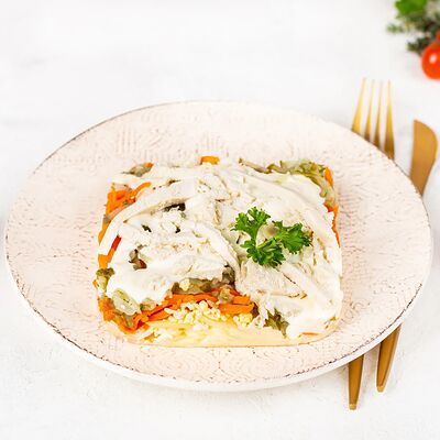 Гнездо глухаря салат в У Палыча. С пылу, с жару! по цене 352 ₽