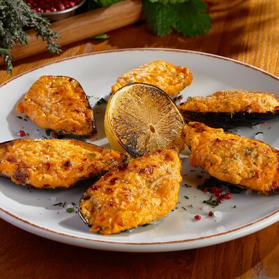 Запечённые мидии в BBQ beer restaurant по цене 900 ₽