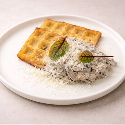 Картофельная вафля Генри с жюльеном в УГОДНИКИ по цене 767 ₽