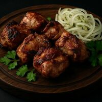 Шашлык из курицы в Оджах