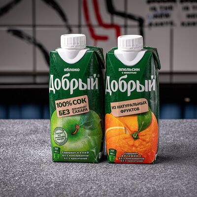 Сок Добрый яблочный в Турбо Шаверма по цене 120 ₽