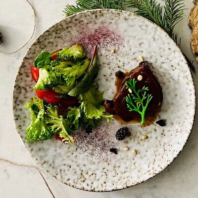 Лось в таёжном соусе с миксом из овощей в ТО САМОЕ по цене 1150 ₽