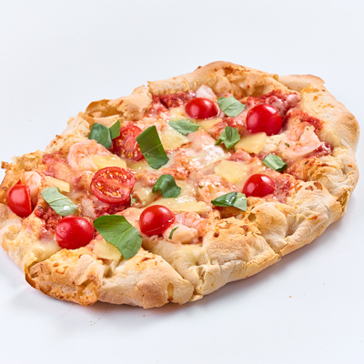 С ананасом и креветкой L в Crispy Pizza по цене 750 ₽