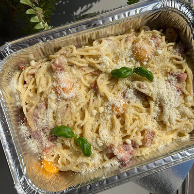 Family pasta Спагетти карбонара в Bucho по цене 1450 ₽