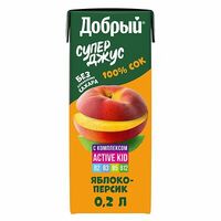 Сок Добрый Яблоко-персик в Булка & Кофе