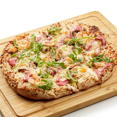 Римская пицца с Мидиями в Пицца Гусь по цене 1182 ₽