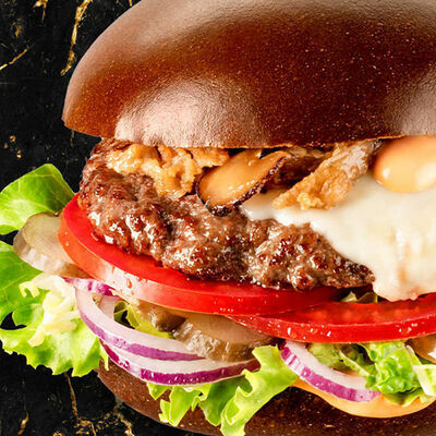 Бургер Грибной Black Angus в Black Star Burger по цене 600 ₽