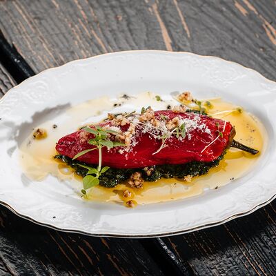 Запеченный перец рамиро в Just Bar & Kitchen по цене 580 ₽