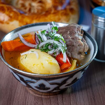 Шурпа с бараниной в Узбекская кухня по цене 450 ₽