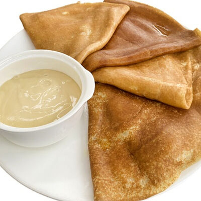 Блинная тарелка со сгущенкой в Блинная для друзей по цене 706 ₽