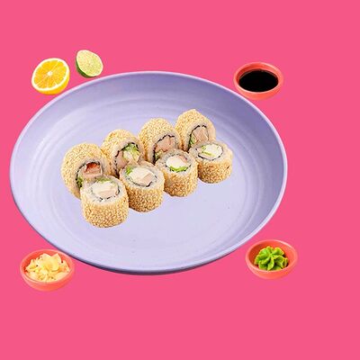 Ролл Цезарь с копчёной курицей в Big Fish по цене 1194 ₽