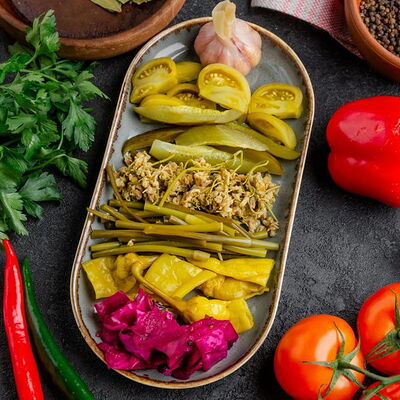 Ассорти из соленых овощей в Мимино по цене 810 ₽