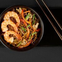Удон с к креветкой в сливочном соусе в Sushi & Pizza