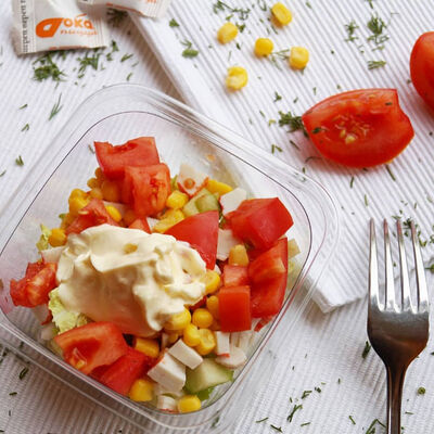 Крабовый с пекинской капустой в Дока пицца по цене 140 ₽