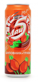 Напиток Дай 5 Шиповник и травы солодовый газированный 450 мл в Съедим всё по цене 100 ₽