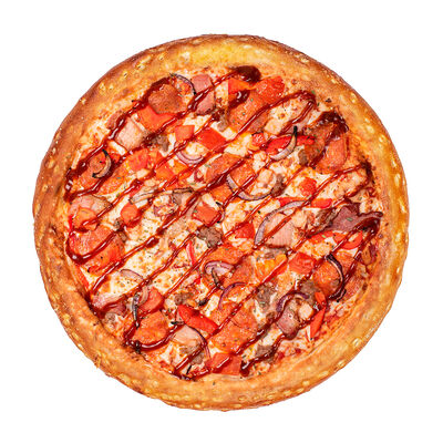 Пицца Мясная барбекю 23см (пышное) в InTempo по цене 559 ₽