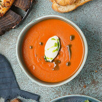 Томатный крем-суп в Двор Помидор