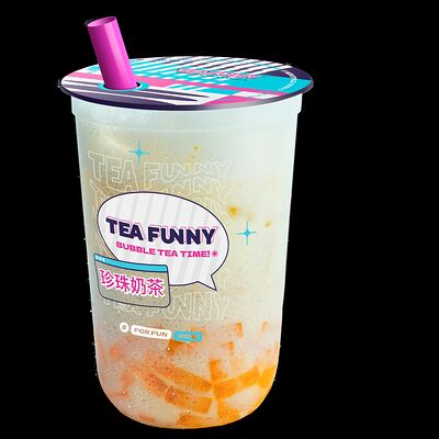 Милкшейк Дыня-маракуйя с шариками зеленое яблоко S в Tea Funny по цене 403 ₽