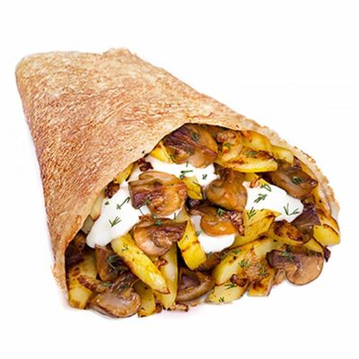 Блин с жареным картофелем и грибами в БлинБери по цене 99