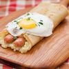 Блин с глазуньей и сосиской в Блин и Мясо по цене 420