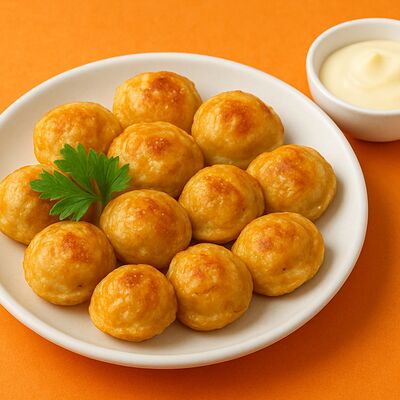 Пельмени, жаренные во фритюре в Бистро по цене 395 ₽