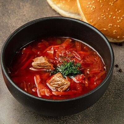 Борщ с говядиной в Грузинский дом по цене 580 ₽