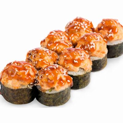 Запеченный ролл Гурмэ в Йоги Суши по цене 449 ₽