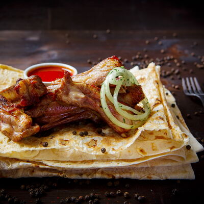 Шашлык из баранины ребрышки в Гриль Ру по цене 400