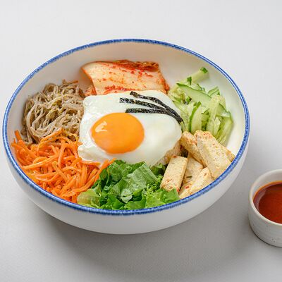 Пибимпаб с тофу в NYUSURI корейская кухня по цене 610 ₽