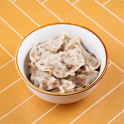 Вареники с грибами в сливочно-грибном соусе в Пароварка по цене 435 ₽