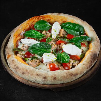 Пицца Лосось, шпинат, сливочный сыр в Интонация по цене 1650 ₽