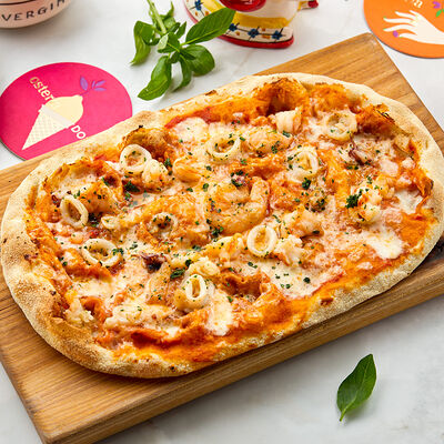 Пицца с морепродуктами piccolo в Osteria Dolce по цене 720 ₽