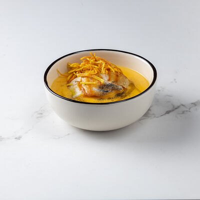 Овощной крем-суп с курицей и картофельными чипсами в Рататуй friends по цене 370