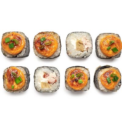 Хот ролл спайси с копченой курицей в CITYBAR по цене 380 ₽