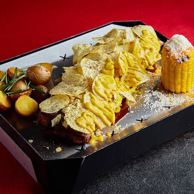 Basta size рёбра с унаги, горчичным соусом и кранч чипсами в Frank by Баста по цене 1860 ₽