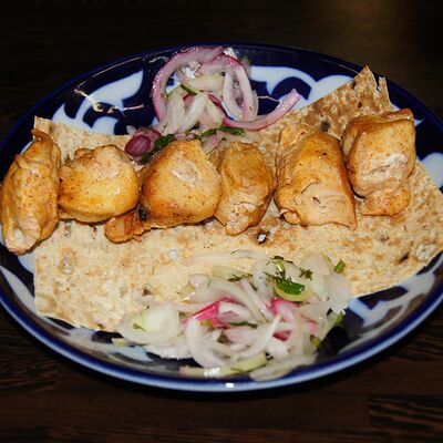 Шашлык из куриной грудки в Пловия по цене 450
