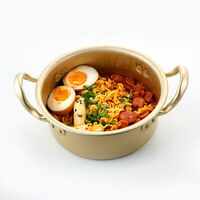 Раппоки с охотничьими колбасками в HOT POT - Корейский Стритфуд