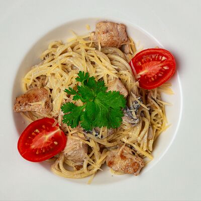 Паста с курицей и грибами в Хачучачу по цене 830 ₽